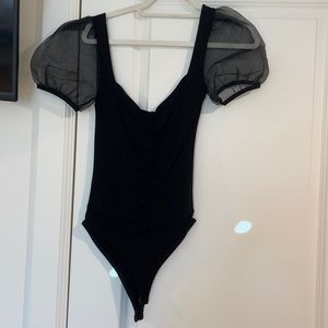 Zara puff sleeve bodysuit